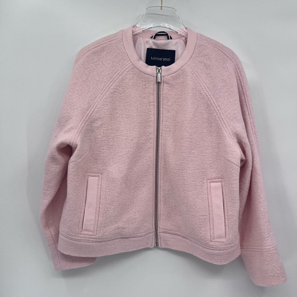 Lands End light pink wool blend jacket size‎ 16p